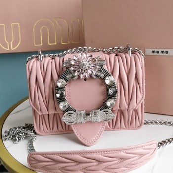 미우미우 5BD084 MATELASSE 마테라쎄 나파 미우레이디 숄더백