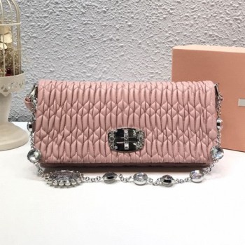 미우미우 CLOQUE 나파 크리스탈 숄더백