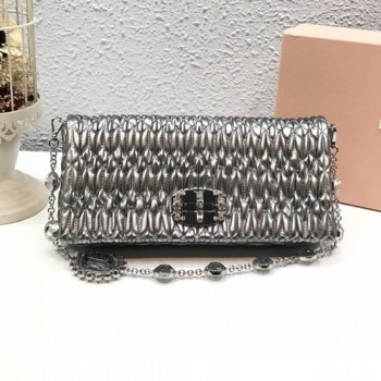 미우미우 CLOQUE 나파 크리스탈 숄더백