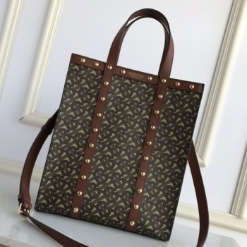 버버리 E-캔버스 포트레이트 토드백