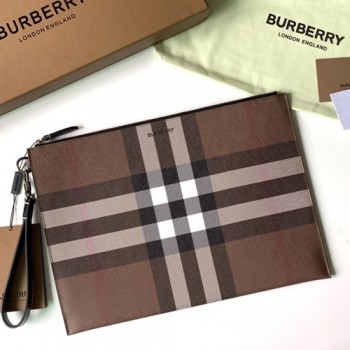 버버리 빈티지 체크 클러치백