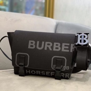 버버리 호스페리 프린트 나일론 캔버스 스몰 메신저백