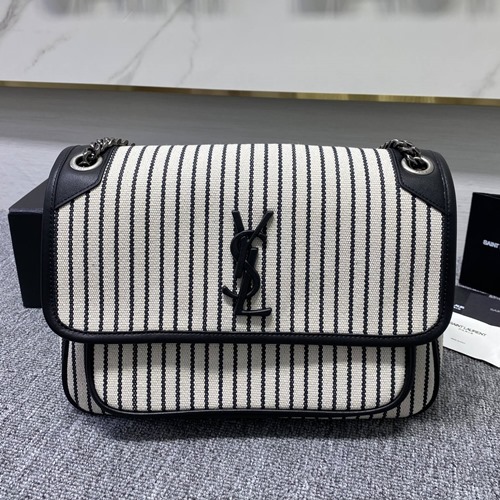 생로랑 498894 리브 캔버스 니키 체인백