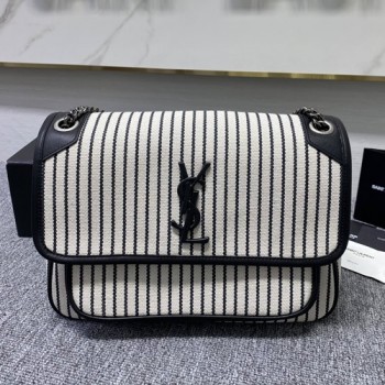 생로랑 498894 리브 캔버스 니키 체인백