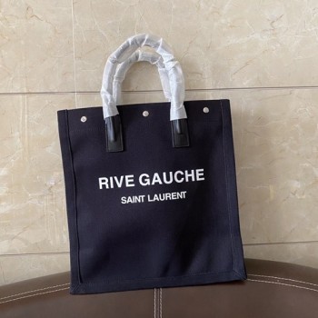 생로랑 RIVE GAUCHE 로고 린넨 리브 고쉬 토트백
