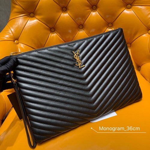 생로랑 YSL로고 모노그램 클러치백 36cm