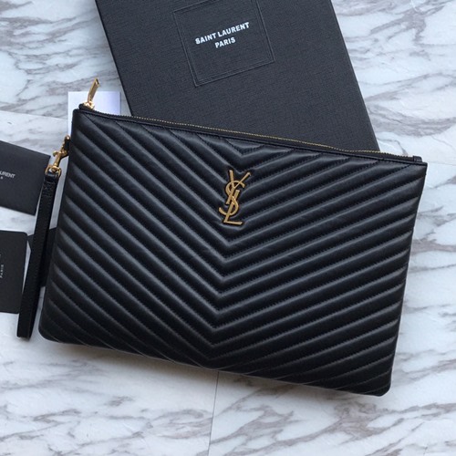 생로랑 YSL로고 모노그램 클러치백 36cm