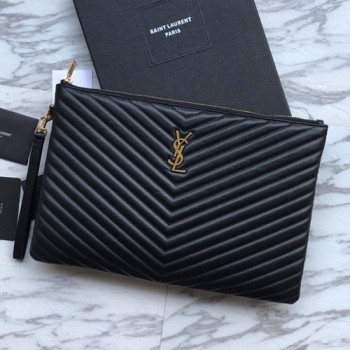 생로랑 YSL로고 모노그램 클러치백 36cm