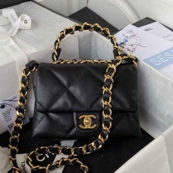 샤넬 22B AS3498 체인 탑 핸들 미니 크로스백