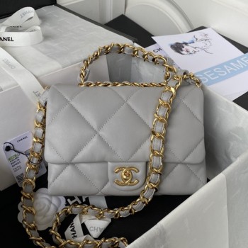 샤넬 22B AS3499 체인 탑 핸들 미니 크로스백