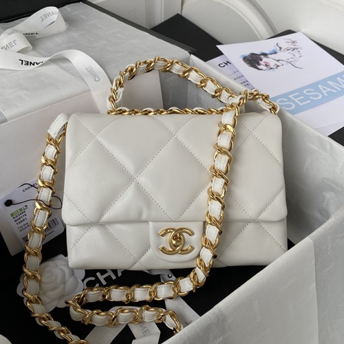 샤넬 22B AS3499 체인 탑 핸들 미니 크로스백