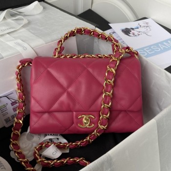 샤넬 22B AS3499 체인 탑 핸들 미니 크로스백