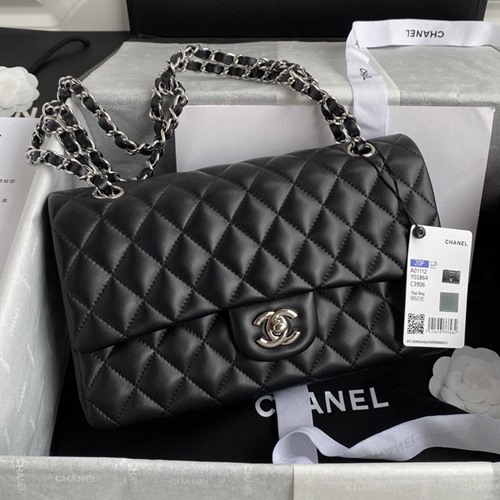 샤넬 1112 램스킨 클래식 플랩백(내장칩)