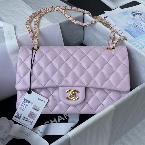 샤넬 1112 램스킨 클래식 플랩백(내장칩)