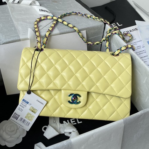 샤넬 1112 램스킨 클래식 플랩백(내장칩)