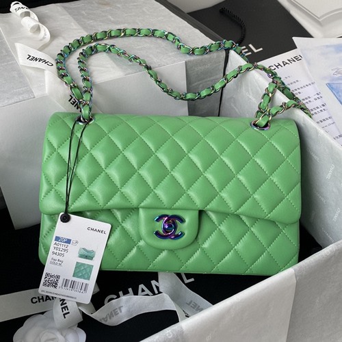 샤넬 1112 램스킨 클래식 플랩백(내장칩)