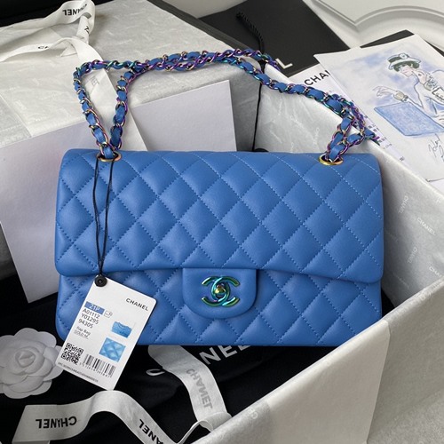 샤넬 1112 램스킨 클래식 플랩백(내장칩)