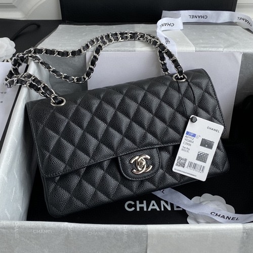 샤넬 1112 캐비어 클래식 플랩백(내장칩)