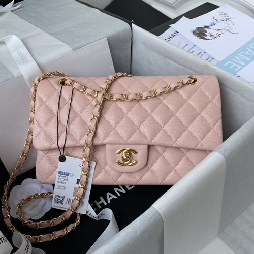 샤넬 1112 캐비어 클래식 플랩백(내장칩)