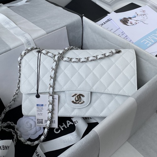 샤넬 1112 캐비어 클래식 플랩백(내장칩)