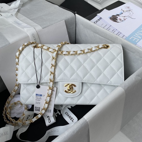 샤넬 1112 캐비어 클래식 플랩백(내장칩)