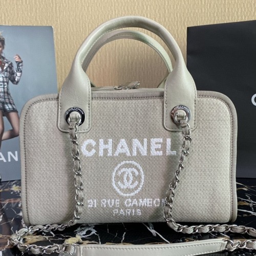 샤넬 A92749 믹스드파이버 볼링백 28.5cm