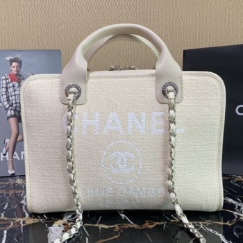 샤넬 A92750 믹스드파이버 볼링백 34cm