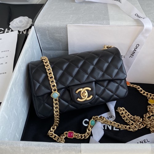 샤넬 AS2380 램스킨 퀼팅 플랩백