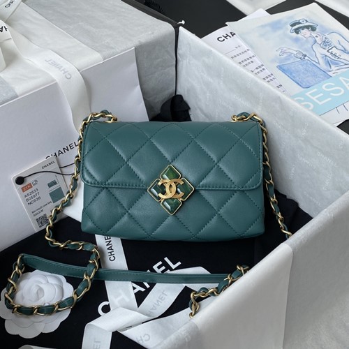 샤넬 AS2633 램스킨 퀼팅 플랩백