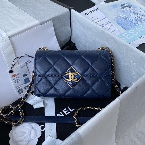 샤넬 AS2633 램스킨 퀼팅 플랩백