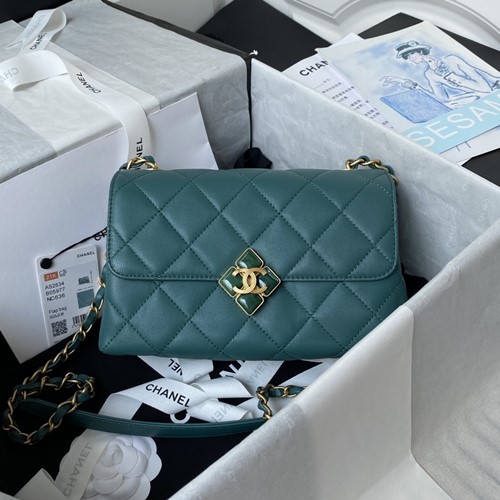 샤넬 AS2633 램스킨 퀼팅 플랩백