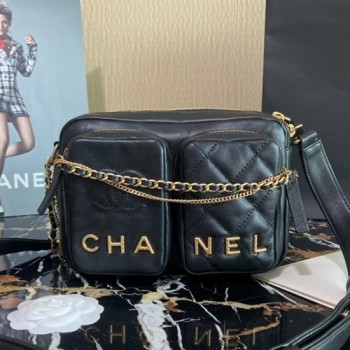 샤넬 AS2923 로고 레터링 스몰 카메라백, 체인 숄더백