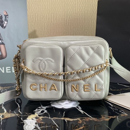 샤넬 AS2923 로고 레터링 스몰 카메라백, 체인 숄더백