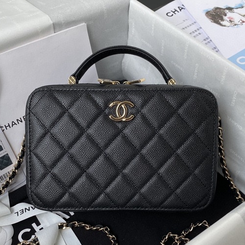 샤넬 AS3168 탑핸들 코스메틱 캐비어 베니티백 18cm