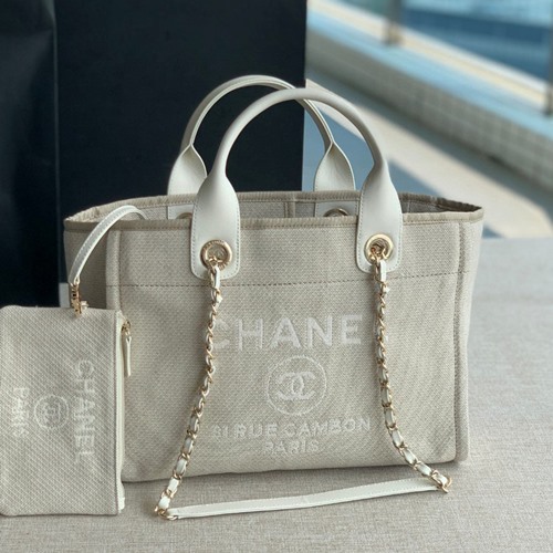 샤넬 AS3257 믹스드파이버 캔버스 스몰 도빌백