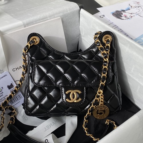 샤넬 AS3710 23C 포켓 체인 스몰 호보백