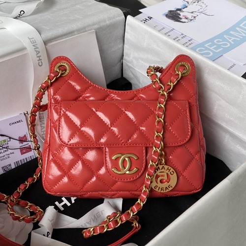 샤넬 AS3710 23C 포켓 체인 스몰 호보백