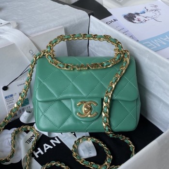 샤넬 AS3748 23C 탑핸들 미니 플랩백