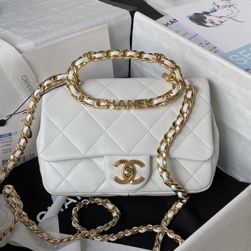 샤넬 AS3749 23C 탑핸들 플랩백