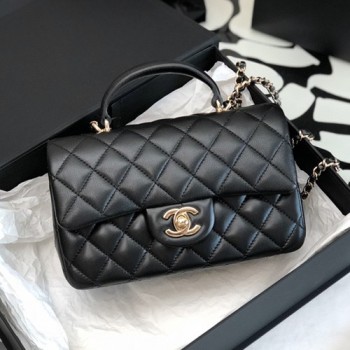 샤넬 뉴미니 탑핸들 플랩백