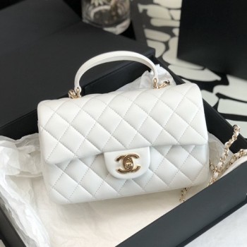 샤넬 뉴미니 탑핸들 플랩백