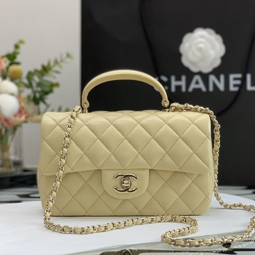 샤넬 뉴미니 탑핸들 플랩백