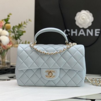 샤넬 뉴미니 탑핸들 플랩백