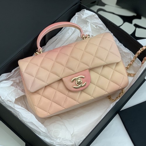 샤넬 뉴미니 탑핸들 플랩백