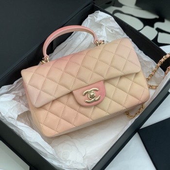 샤넬 뉴미니 탑핸들 플랩백