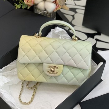 샤넬 뉴미니 탑핸들 플랩백