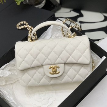 샤넬 뉴미니 탑핸들 플랩백