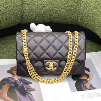 샤넬 램스킨 골드 메탈 플랩백