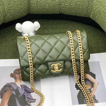 샤넬 램스킨 골드 메탈 플랩백