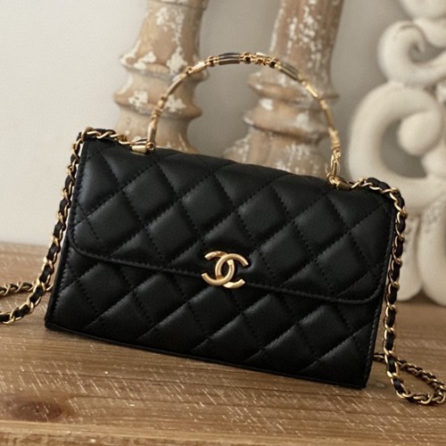 샤넬 탑핸들 플랩백